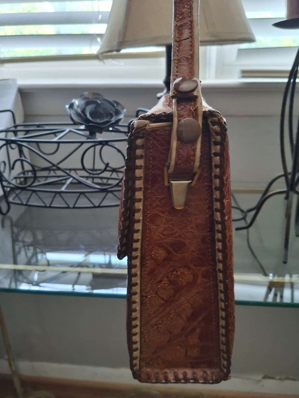 ETCO Rare Vintage 50s/60s Genuine Alligator Purse - Picture 5 of 12